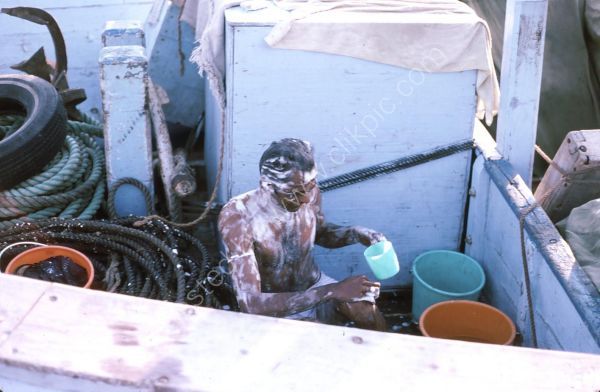 Taking a Bath on a Dhow, Dubai Creek
